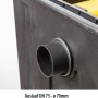 Detailaufnahme: Auslauf DN 75 des Heissner Durchlauffilter-Sets für Teiche.