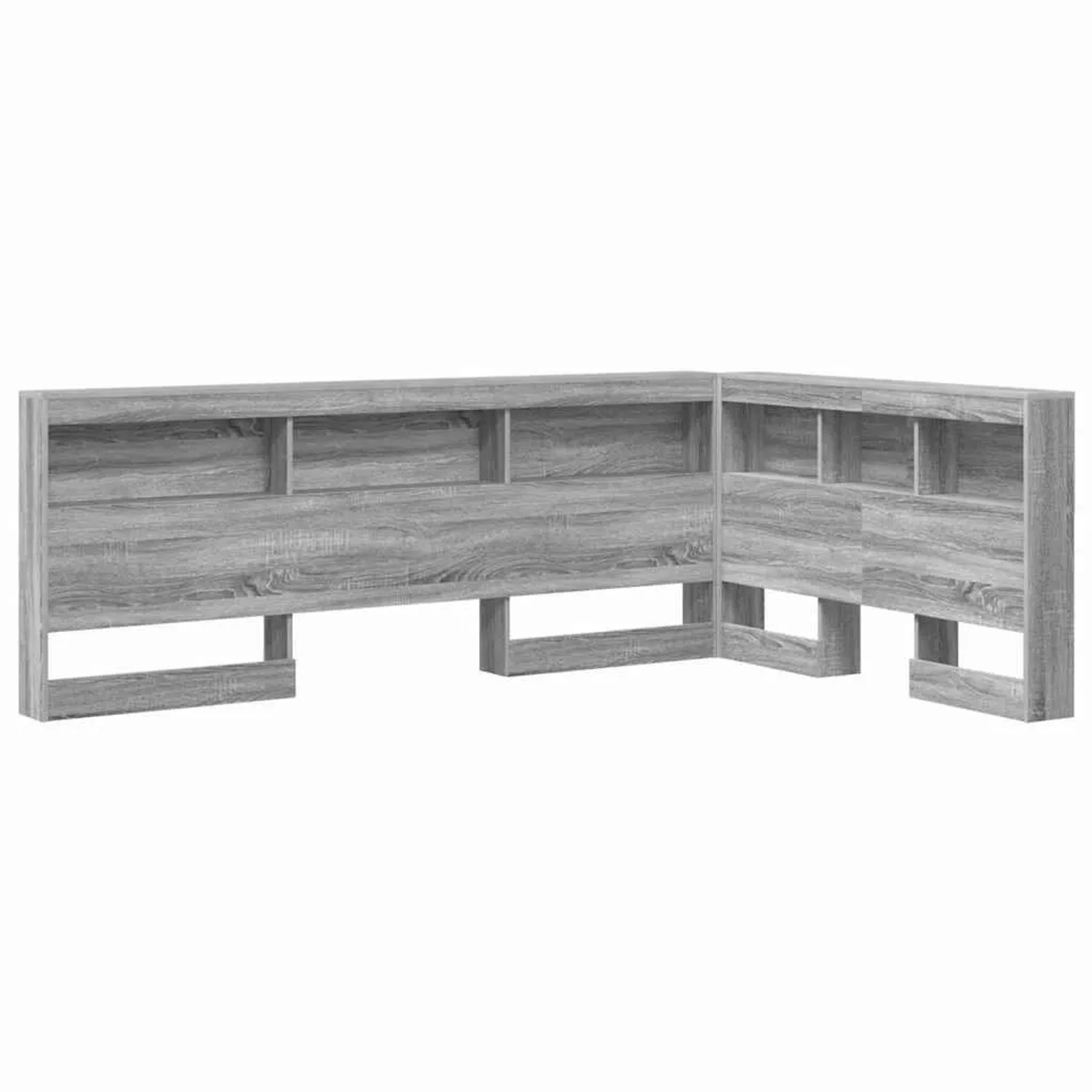 vidaXL Aufbewahrungskopfteil Graues Sonoma 120 cm Holzwerkstoff 3335538