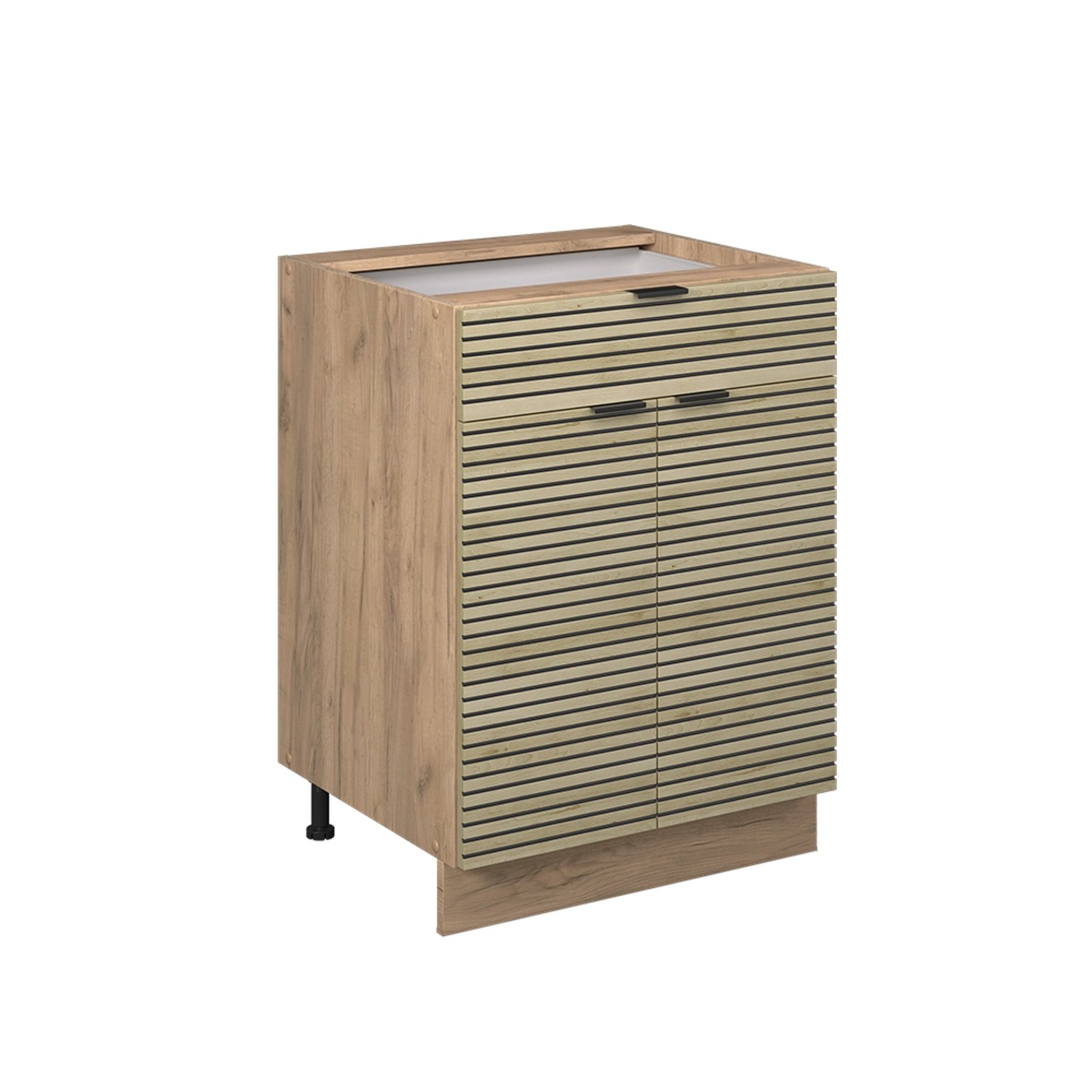 Vicco Schubunterschrank Fame-Line Eiche Paneel 60 cm mit Schublade ohne Arbeitsplatte