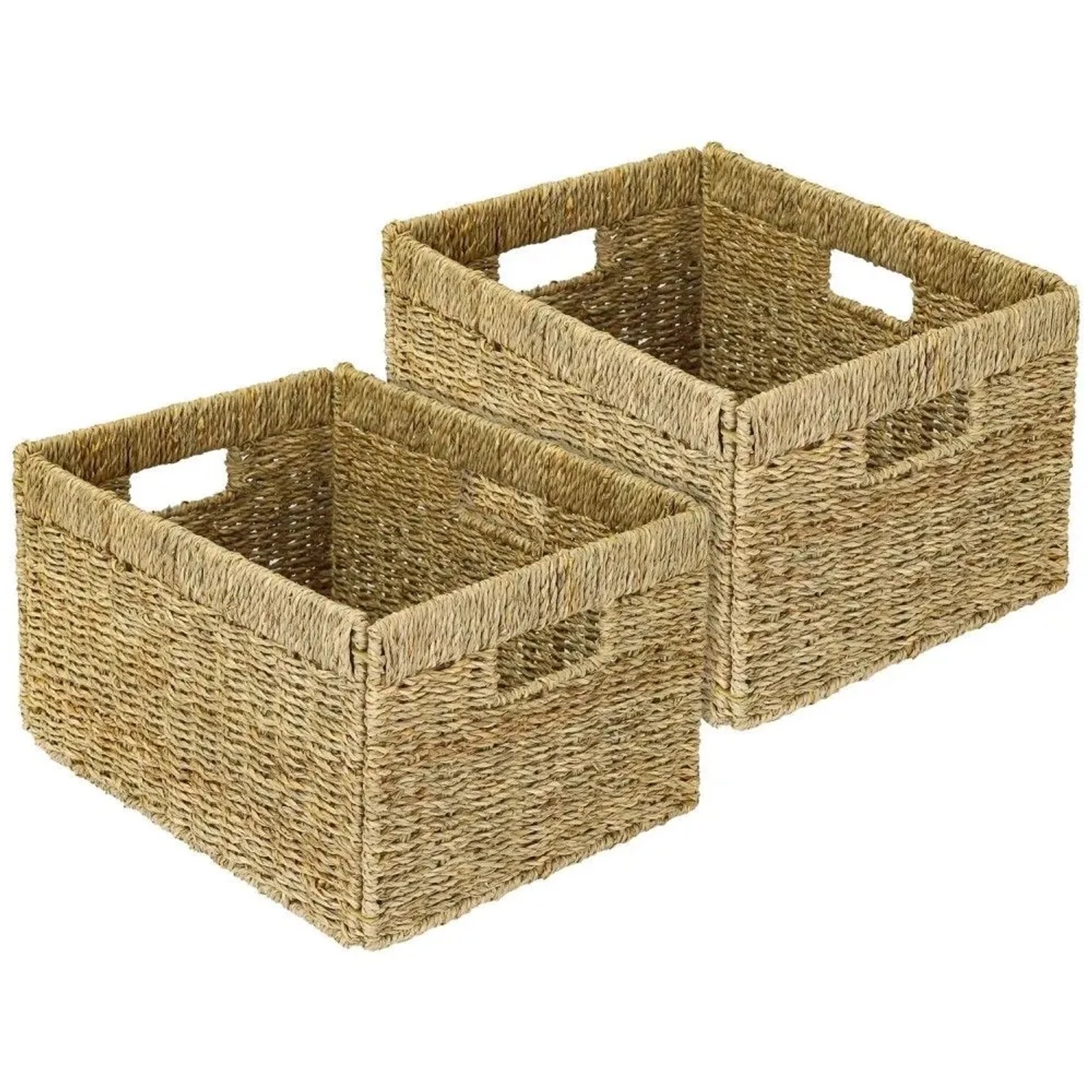 HMF 37049-S2 Aufbewahrungskorb Korb Seegras Billy 35 x 25 x 20 cm