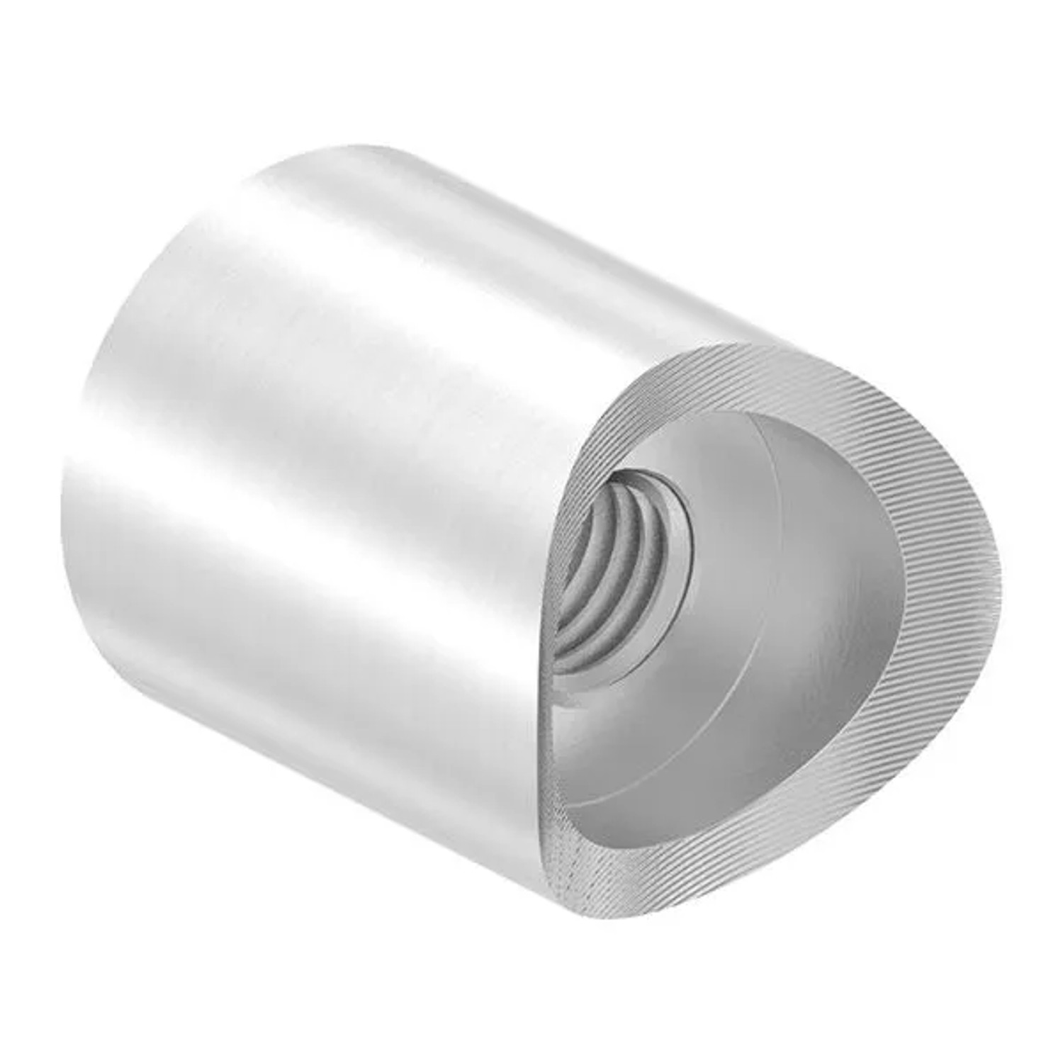FeNau Wandhalter Edelstahl V2A Für Rohr Ø 33,7 mm L 25 mm M10 Innengewinde