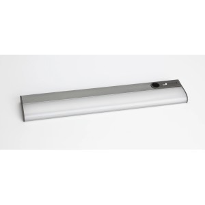 Müller-Licht LED-Unterbauleuchte Pibo 35, silberfarben, mit Bewegungsmelder.
