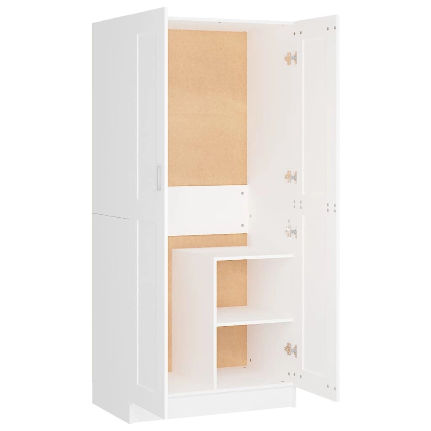 vidaXL Kleiderschrank Weiß 82,5x51,5x180 cm Holzwerkstoff