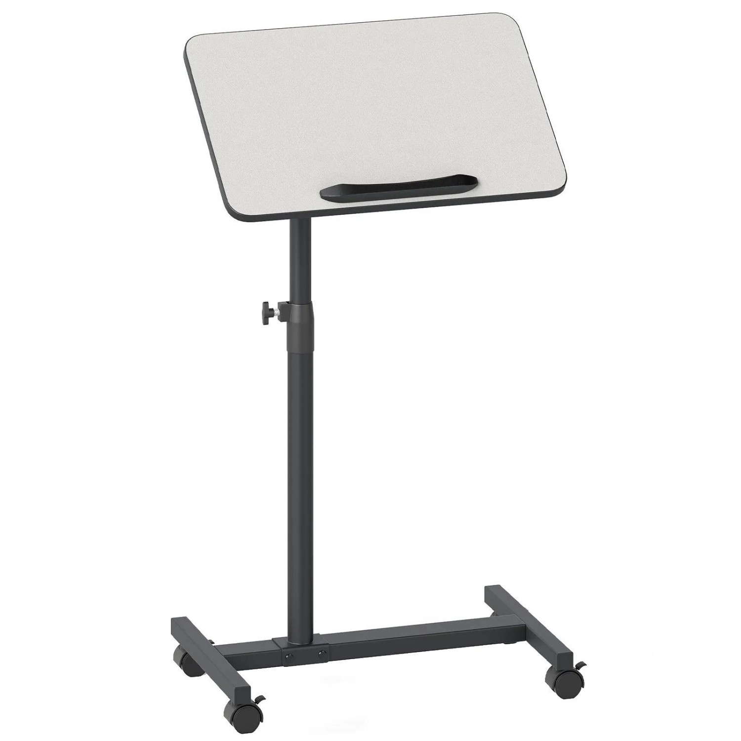 Costway Betttisch Auf Rollen Höhenverstellbar Grau günstig online kaufen