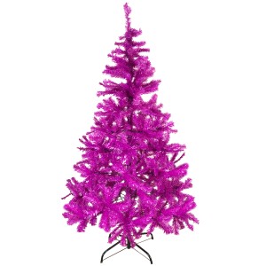 Mojawo Weihnachtsbaum Künstlicher Tannenbaum Lila Pink 150cm Christbaum inkl Ständer