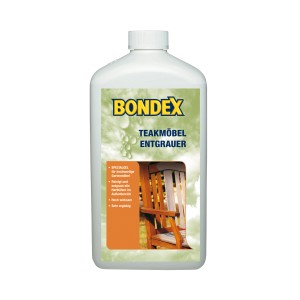 Bondex Teakmöbel Entgrauer 1l Flasche, Holzreiniger für Gartenmöbel.