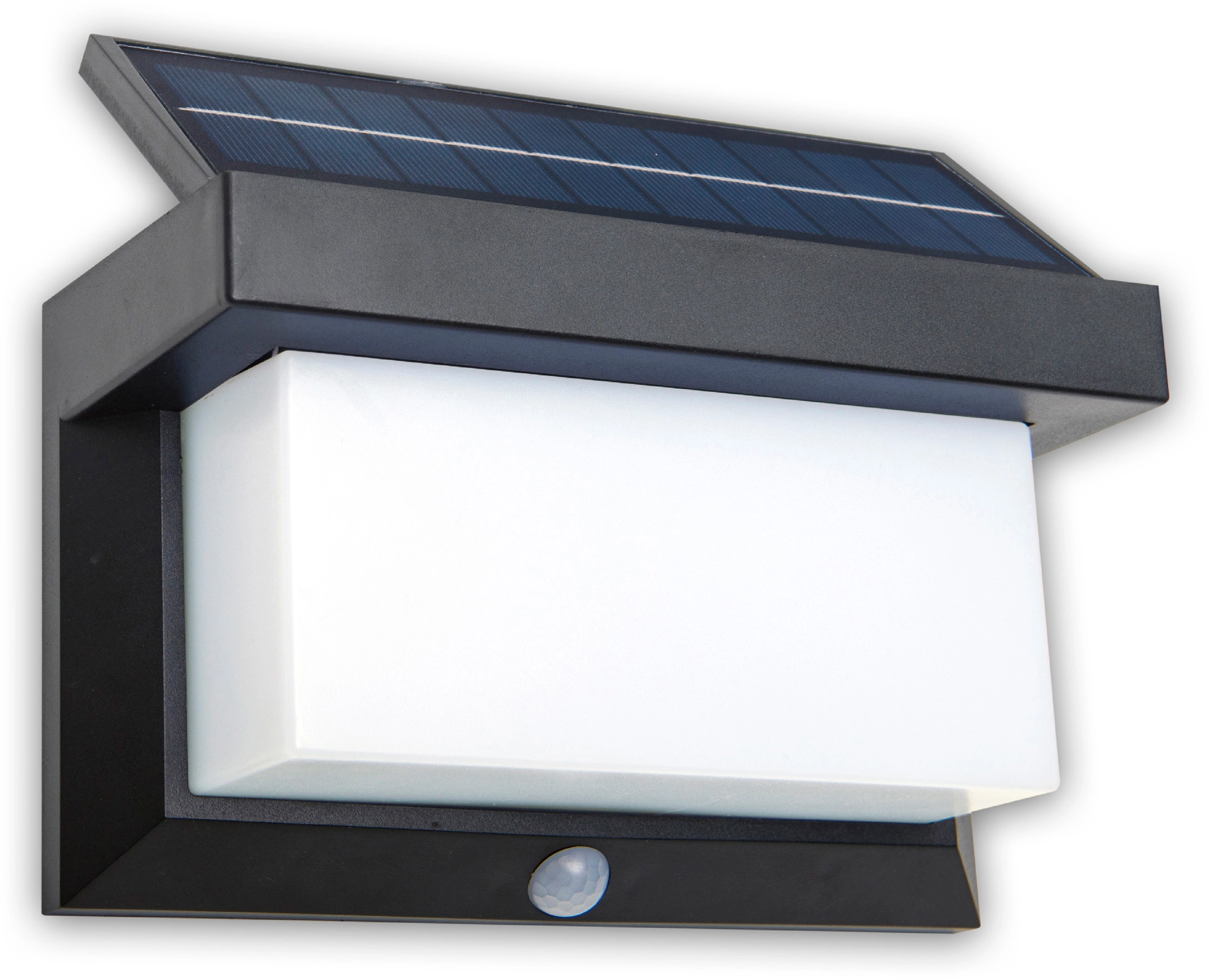 Näve LED-Solar-Außenwandleuchte mit Bewegungsmelder Schwarz OBI kaufen bei 12 cm