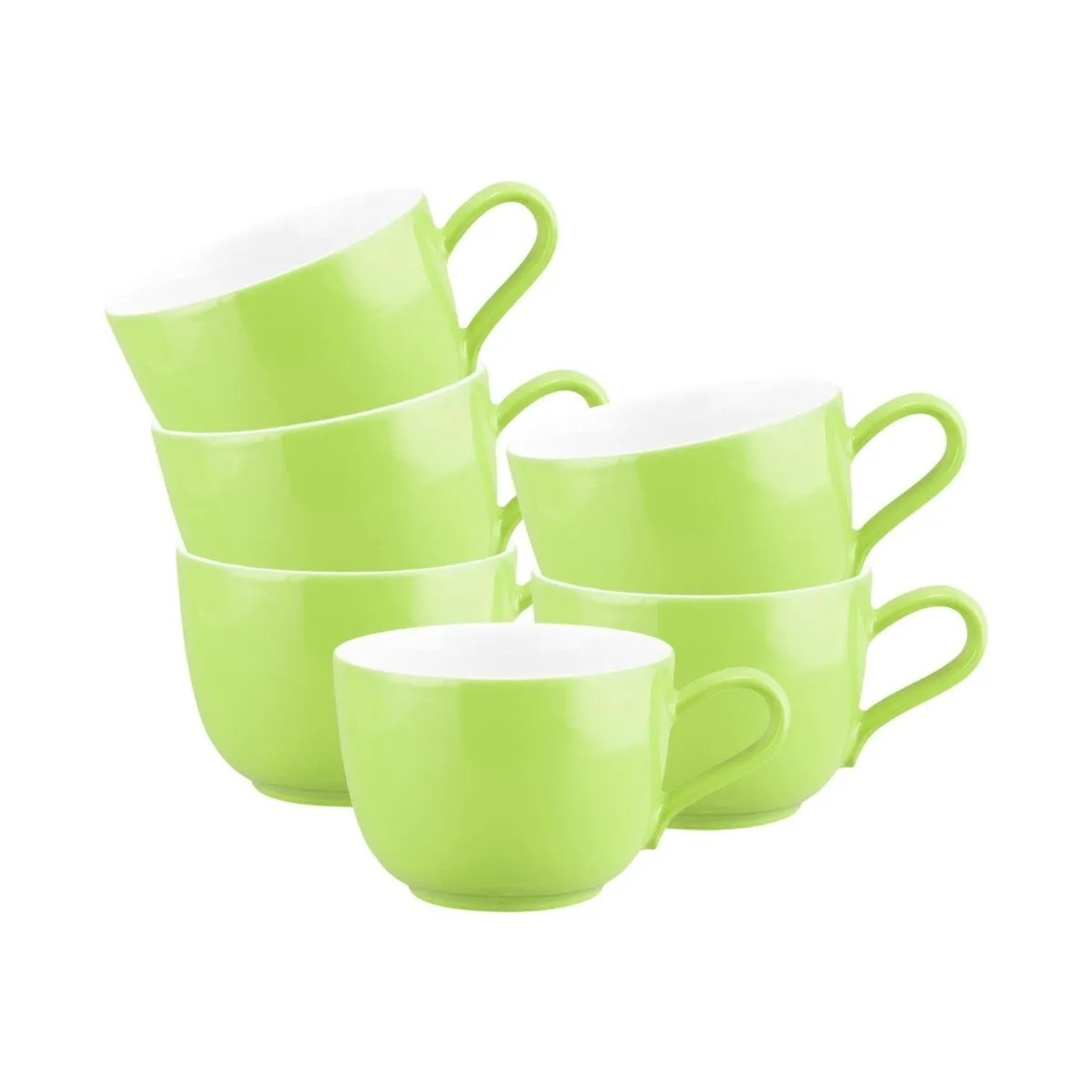 Seltmann Weiden Liberty Pure Colors Kaffeetasse 260 ml 6er Set Lime Green