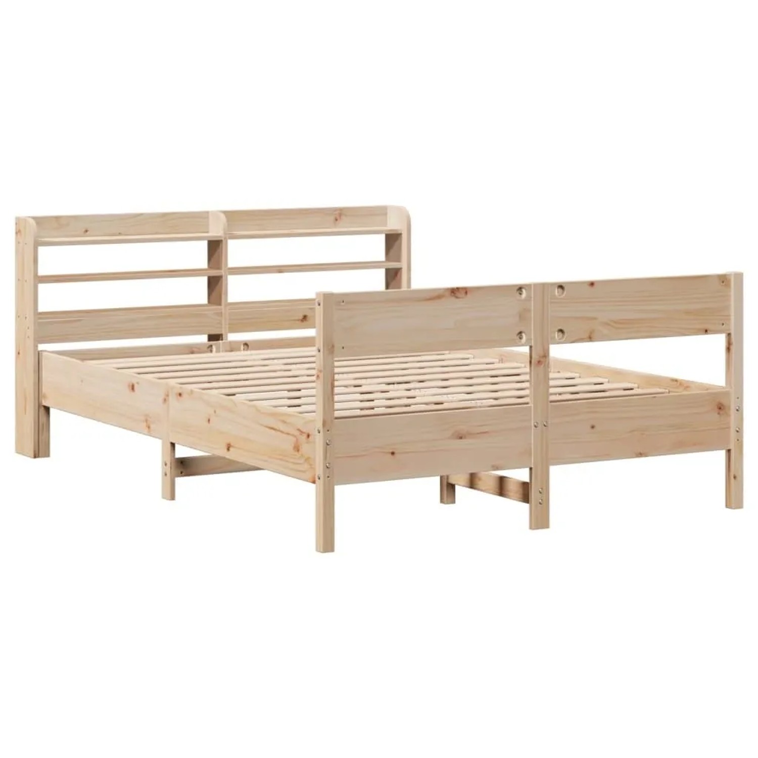 vidaXL Massivholzbett ohne Matratze 140x190 cm Kiefernholz 3306939 günstig online kaufen