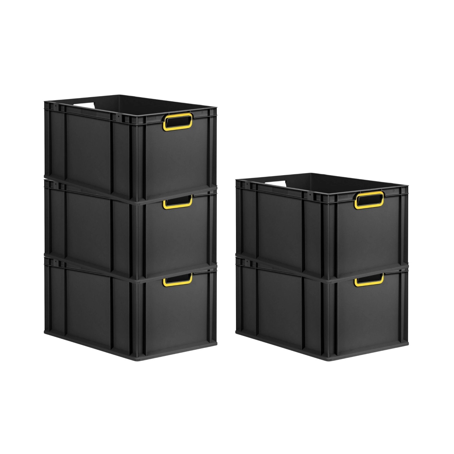 PROREGAL SparSet 5x Eurobox Nextgen Color HxBxT 32x40x60cm 65 Liter Griffe günstig online kaufen
