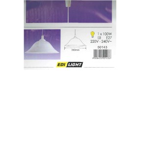 Eglo Albany Pendelleuchte, weiße Hängelampe mit alabasterfarbenem Glasschirm.