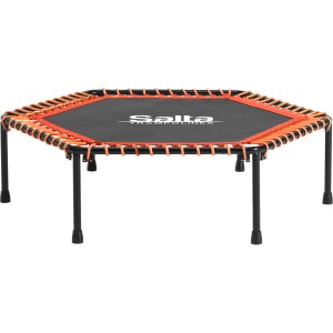 Salta Fitness Trampolin, Ø 128 cm, orange, mit Griffstange. Ideal für dein Workout zu Hause.