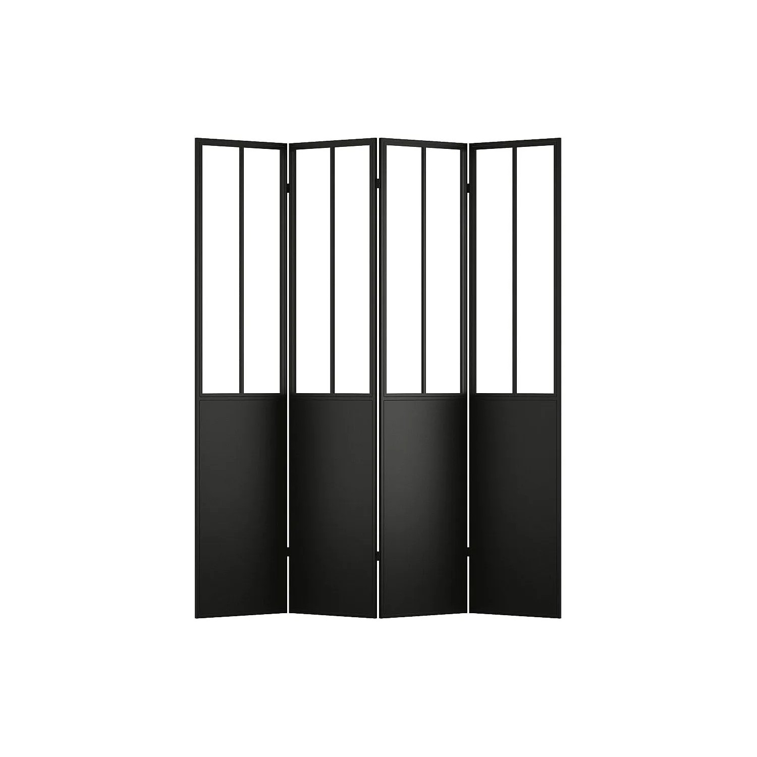 Vente-unique Paravent Kalevi Schwarz 160 cm