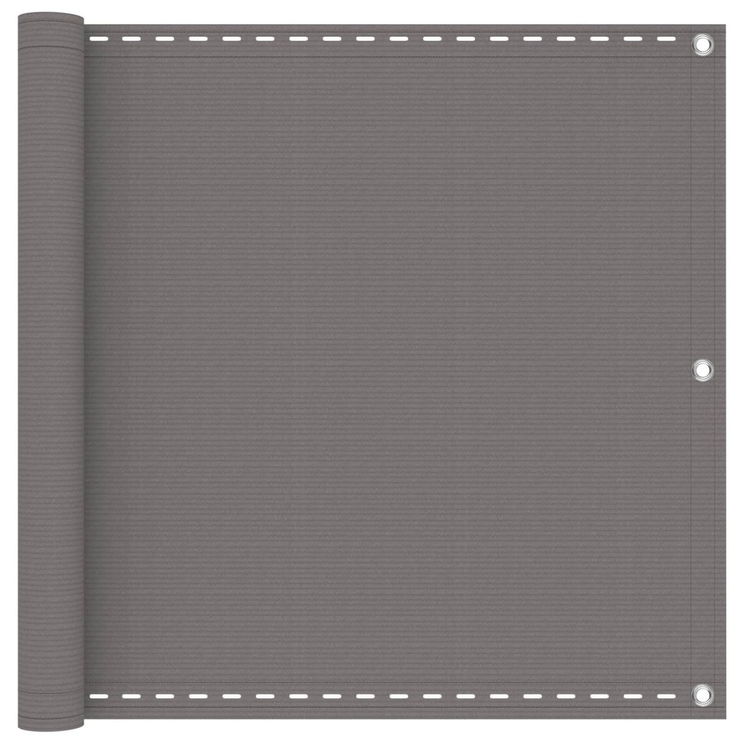 vidaXL Balkonsichtschutz Hellgrau 90 x 500 cm HDPE und Aluminium 4003254