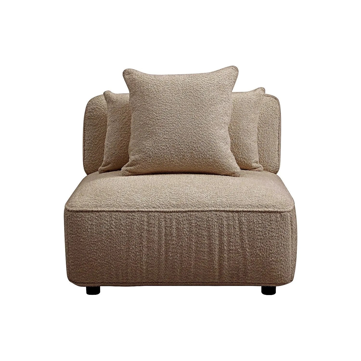 Vente-unique Sessel Mit Gerader Rückenlehne Lelaco Taupe 91 cm