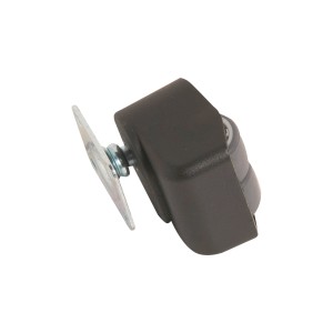 Doppel-Walzenrolle mit Platte, Ø 25 mm, 70 kg Traglast, für empfindliche Böden.