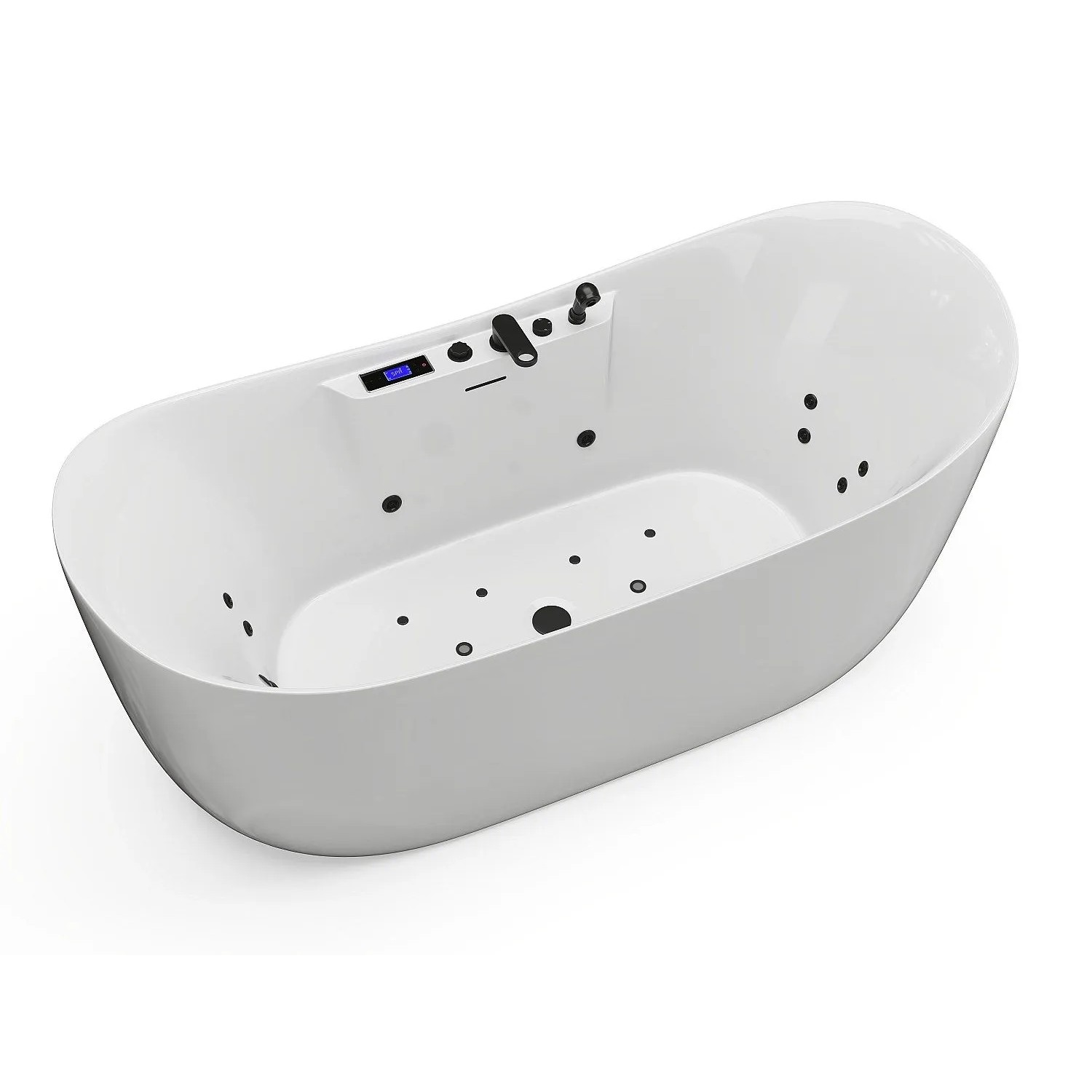 Vente-unique Whirlpoolbadewanne Bolaza Weiß 180 cm