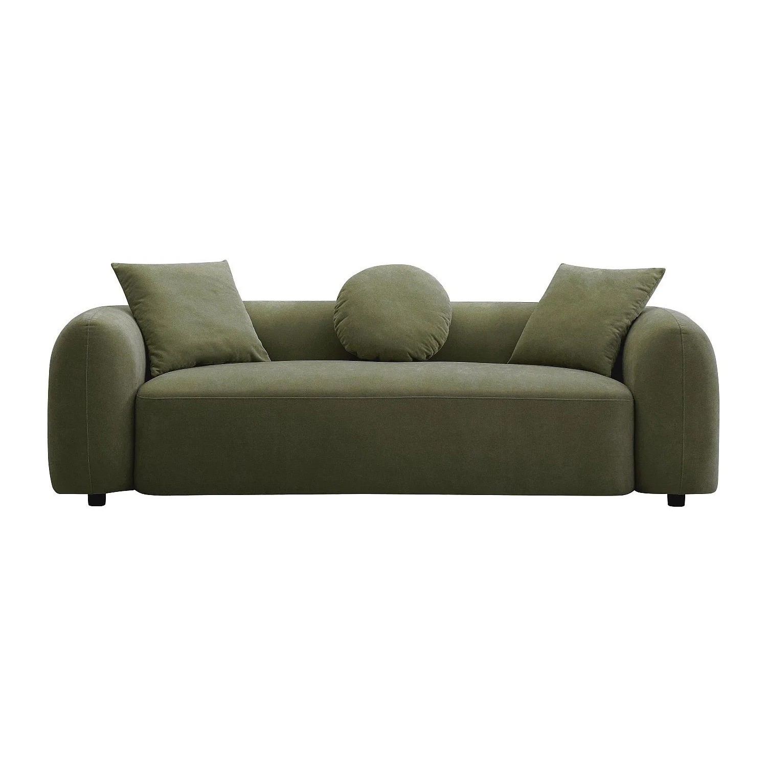 Vente-unique Sofa Ohne Schlafmöglichkeit Oxila Grün 229 cm