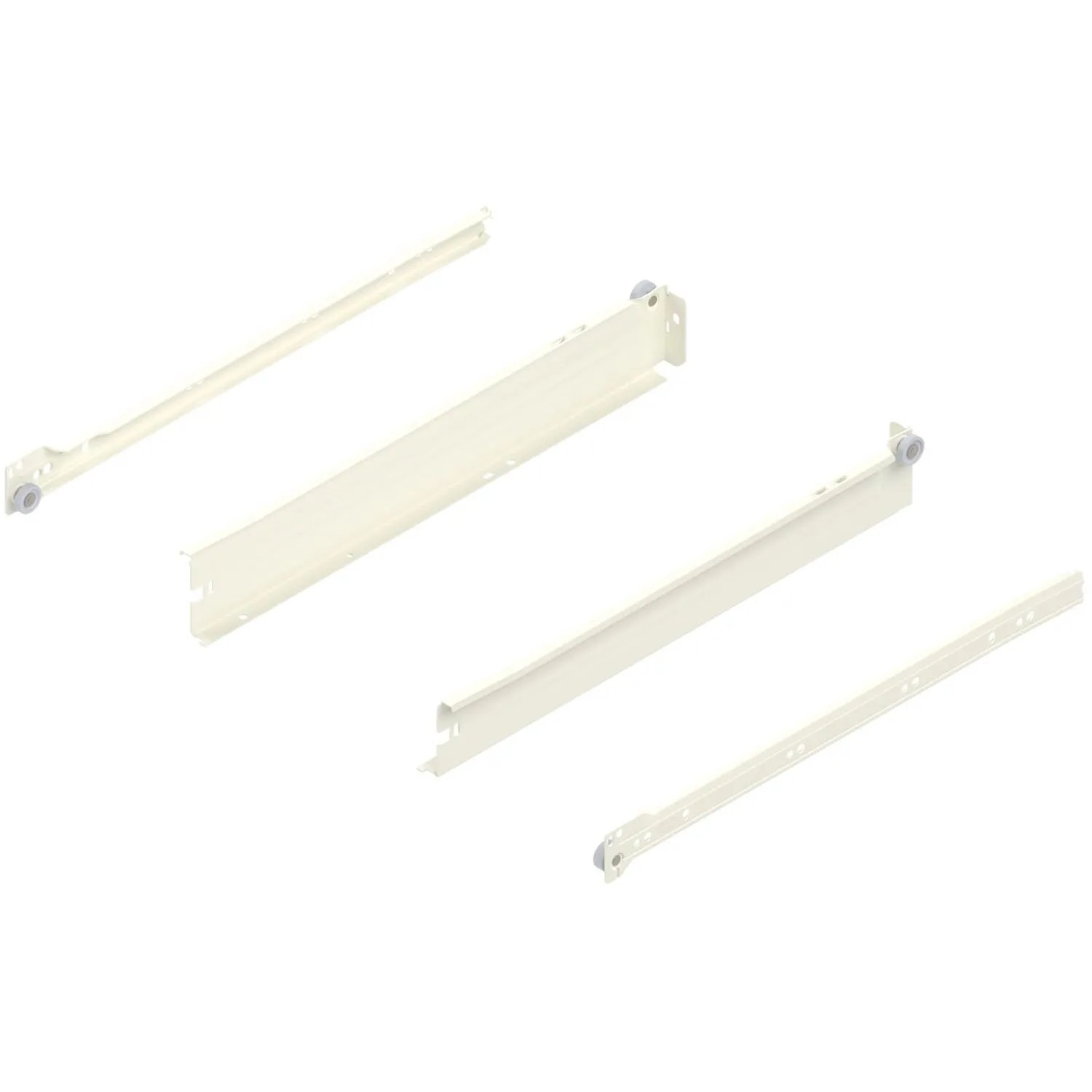 Blum Zarge Metabox N 320 Schraubversion Teilauszug Nennlänge 400 mm Cremeweiß