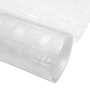 Gerollte ProHome Fensterfolie Tape 45x150cm mit Gewebemuster für Sichtschutz und UV-Schutz.