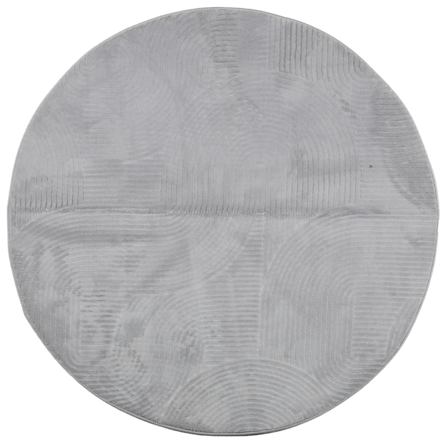 vidaXL Teppich Iza Kurzflor Skandinavischer Look Grau  120 Cm 1946253 günstig online kaufen