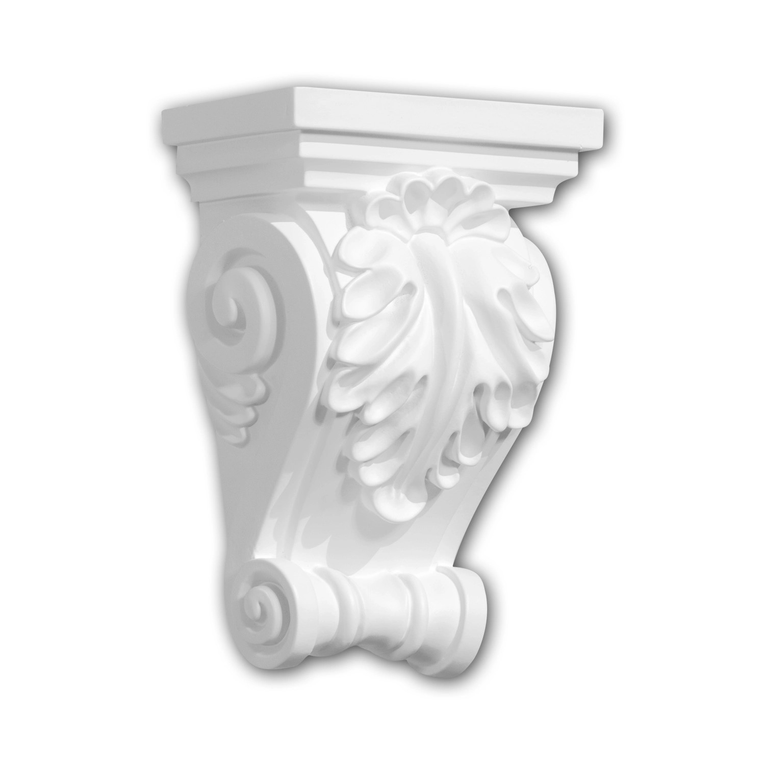 Thumbnail - PROFHOME 119015 Konsole Zierelement dekoratives Element Stuckdekor, 11,1 cm x 16,5 cm x 7,0 cm Weiß