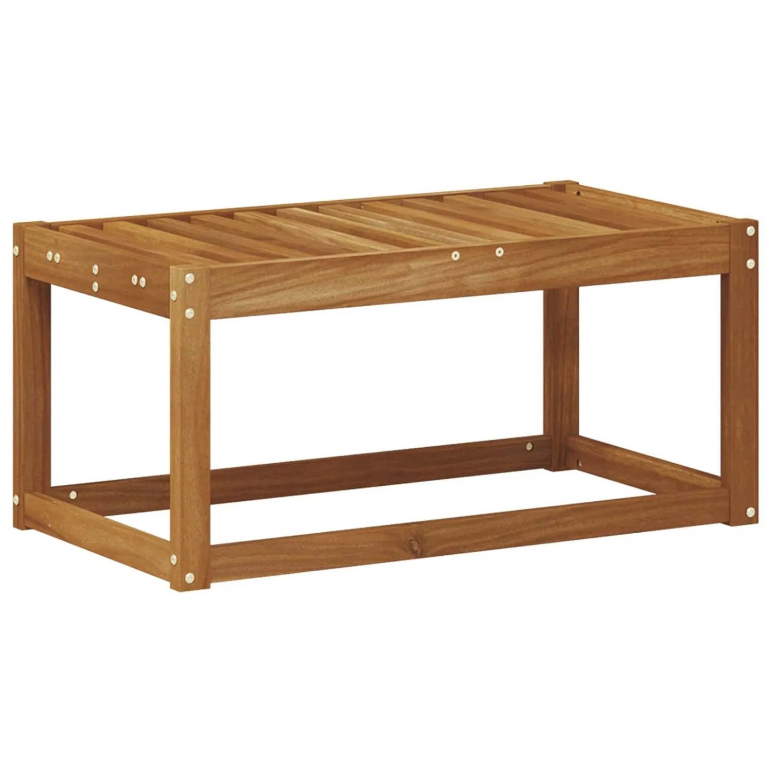 vidaXL Outdoor Hocker Bank Natur 79 x 43 x 37 cm Massivholz Akazie 900663