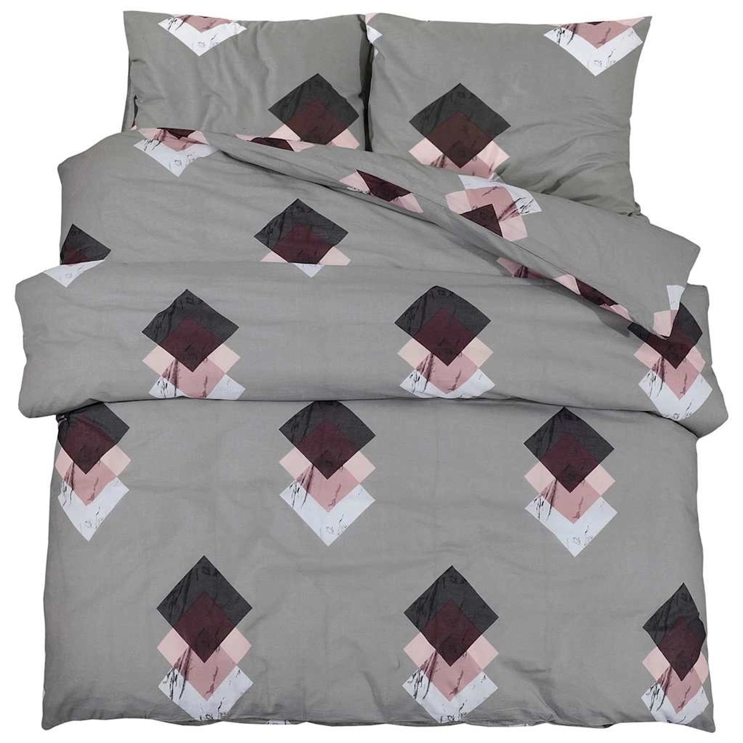 vidaXL Bettwäsche-Set Grau 155x220 cm Baumwolle 136470 günstig online kaufen