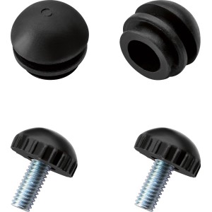 Fußkappen Set für Balkonmöbel Rosetown, 4 Stück, 20x18x18mm, aus Kunststoff.