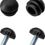 Fußkappen Set für Balkonmöbel Rosetown, 4 Stück, 20x18x18mm, aus Kunststoff.