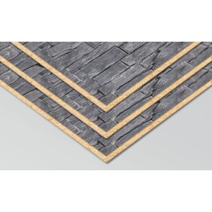 Egger DecoWall Wandpaneele Narva Schiefer, Dekor-Paneele mit Schieferoptik, 125x66 cm.