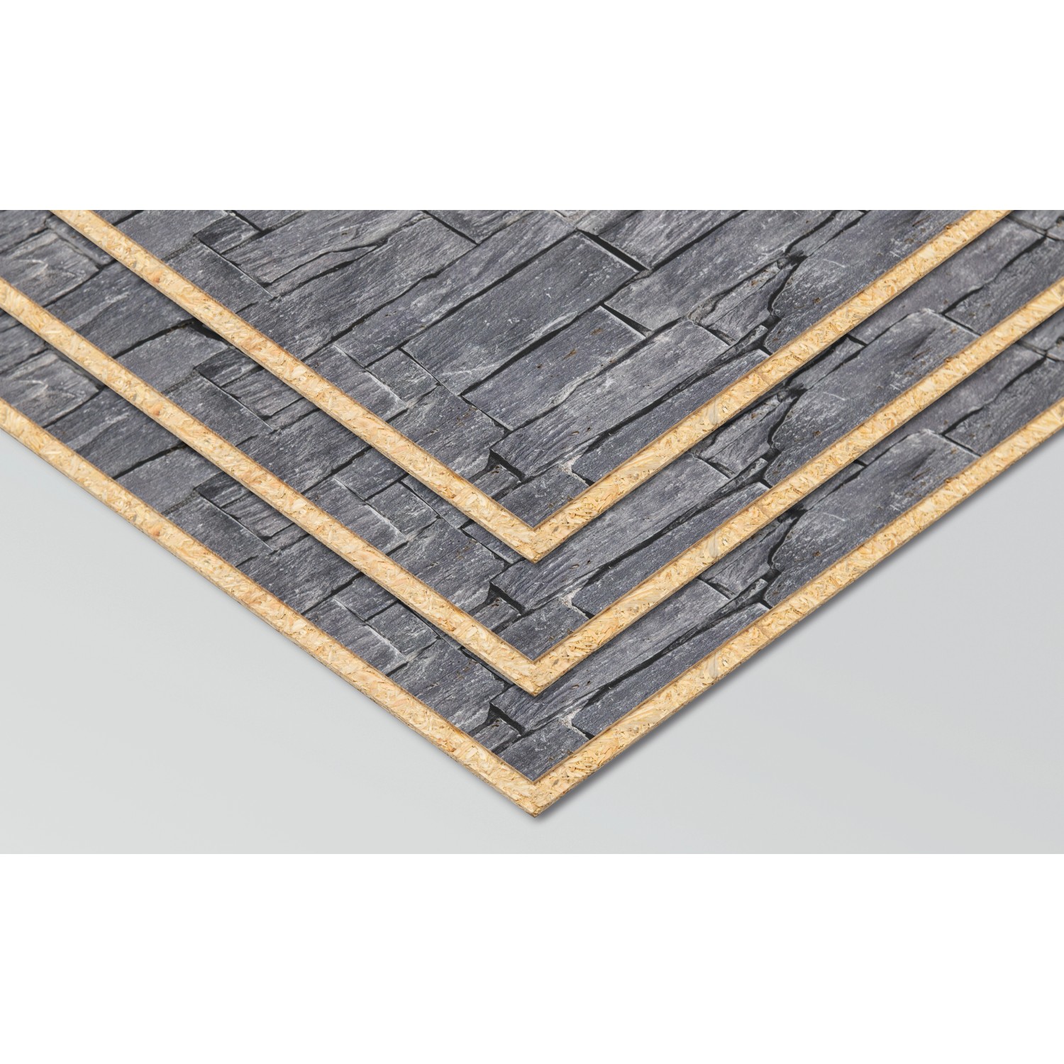 Egger DecoWall Wandpaneele Narva Schiefer, Dekor-Paneele mit Schieferoptik, 125x66 cm.