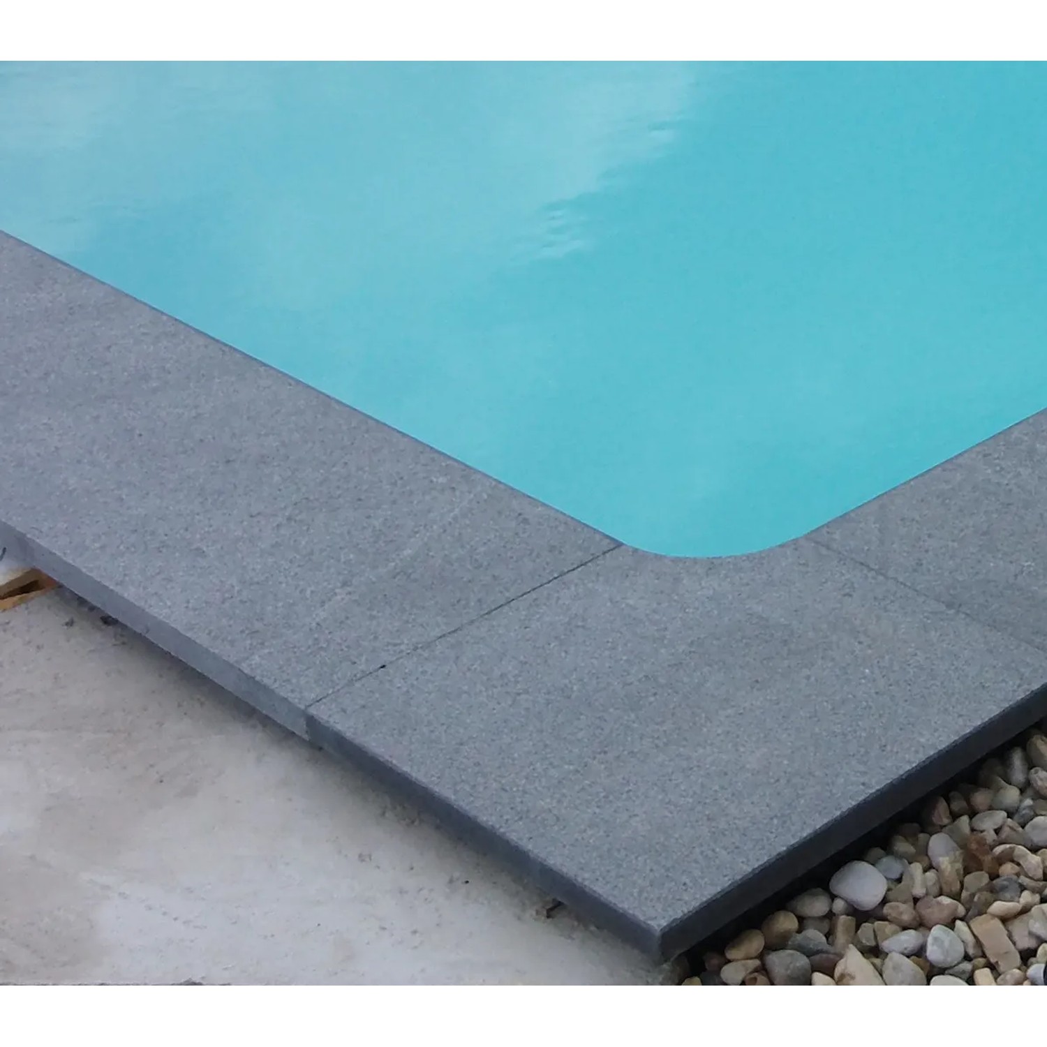 Summer Fun Granit-Beckenrandstein Padang Dark 130 cm