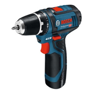 Bosch Professional 12V Akku-Bohrschrauber GSR 12V-15 in Blau/Schwarz für Bohren & Schrauben.