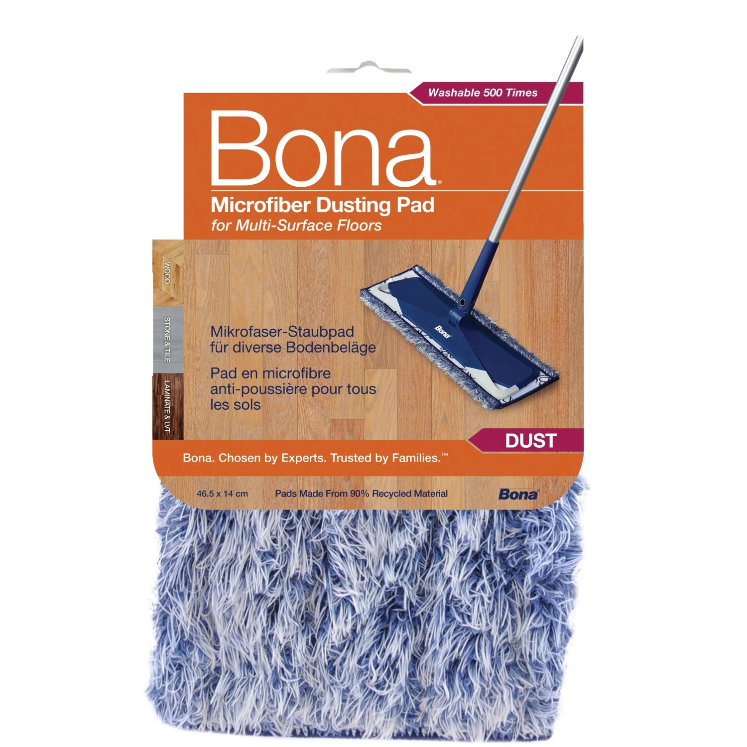 Bona Mikrofaser Staub-Pad mit elektrostatischer Anziehung