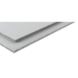Fermacell Powerpanel TE 25mm Bauplatte für Nassräume, Detailansicht der Materialstruktur.