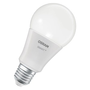 Osram Smart+ Matter LED-Lampe E27, RGBW, 14W, A100 Glühlampenform, smarte Lichtsteuerung.