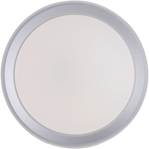 Runde LED-Deckenleuchte LolaSmart-Leni in Silber, Durchmesser 51 cm.