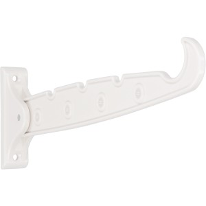 Weißer Siro Kleiderlüfter mit Klapphaken H200 aus Kunststoff für 4 Kleiderbügel.