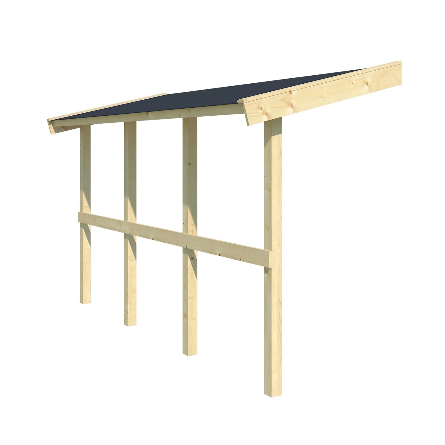 Lasita Schleppdach 90 cm x 300 cm Natur/Unbehandelt