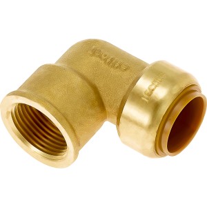 Steckfitting aus Messing, 22 mm x 24,1 mm (Rp 3/4), für Trinkwasser- und Heizungsrohre.