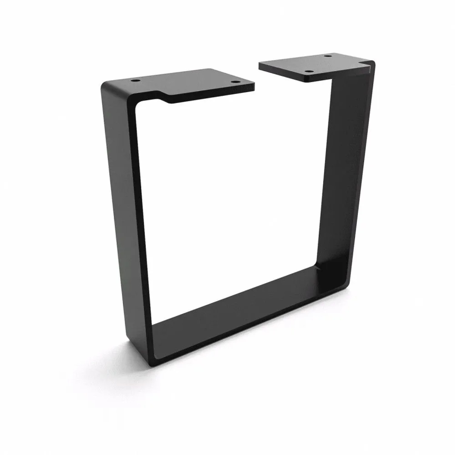 HEVVA Möbelbein LUXEMBURG 20 cm Hoch 20 cm Tief 1 Fuß Schwarz