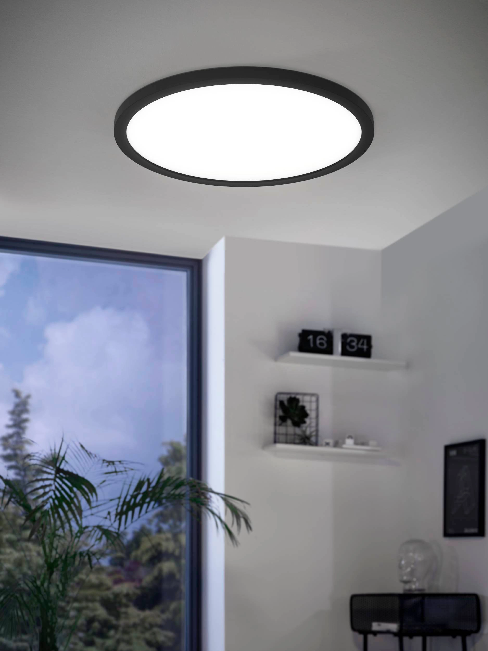 OBI Zigbee Weiß Rovito-Z Schwarz 14,6 Eglo Rund W bei kaufen LED-Deckenleuchte
