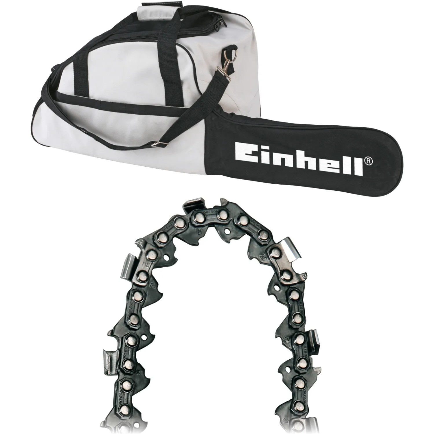 Einhell Benzin-Kettensäge GC-PC 1435 I TC Kit: Tragetasche und Ersatzkette