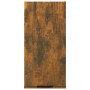 Wand-Badschrank in Räuchereiche Optik, 32x20x67 cm, zur Wandmontage im Badezimmer.