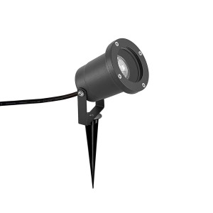 Lindby Außenleuchte Nielas 9932032 Spritzwassergeschützt Modern in Alu aus Aluminium 1-flammig GU10