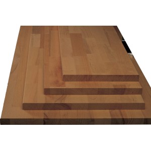 Leimholz Akazie, 200x30x1,8cm, fein geschliffen und geölt. Ideal für Regalböden und Möbelbau.