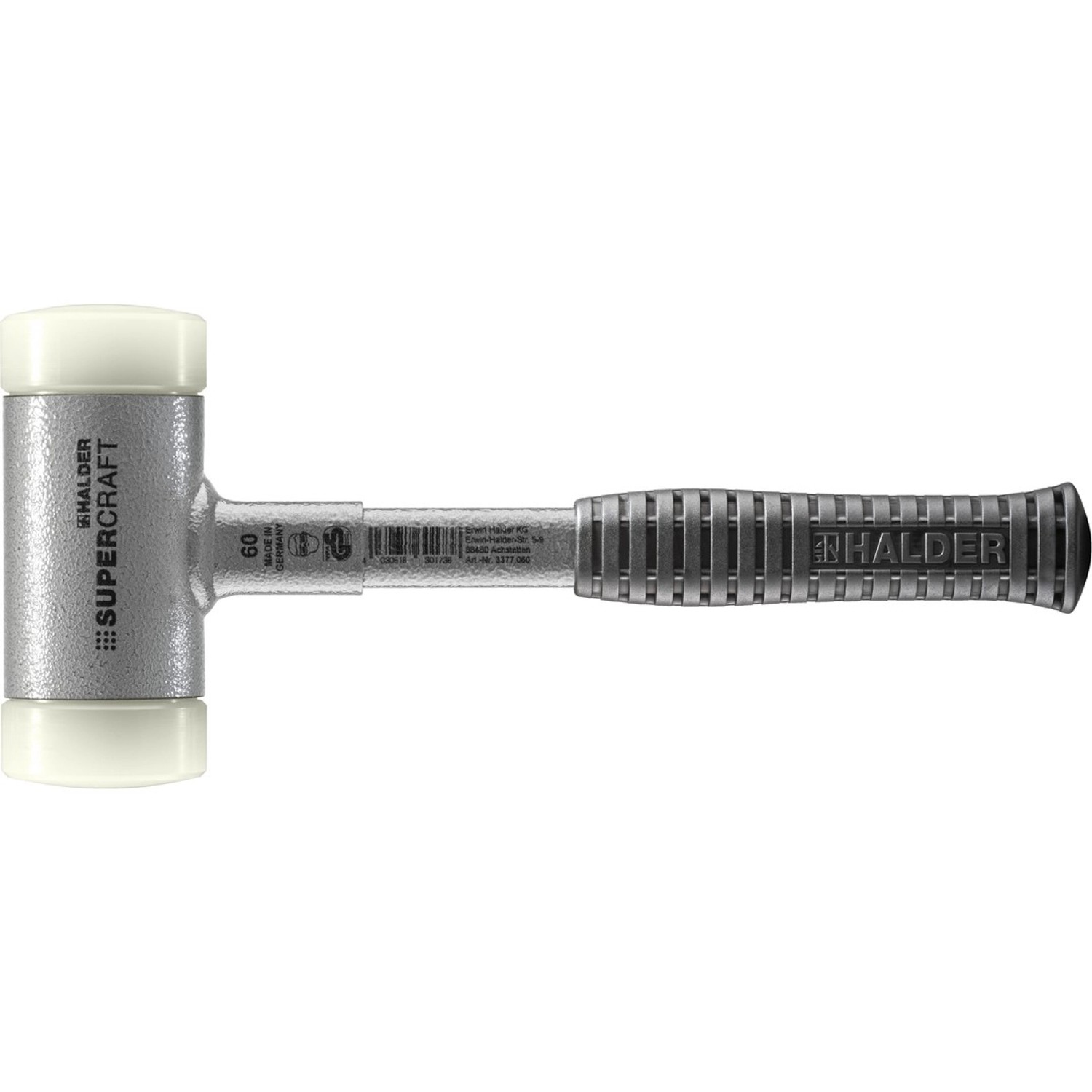 Halder Supercraft Schonhammer Ø 60 mm Rückschlagfrei mit Bruchsicherem Stah günstig online kaufen