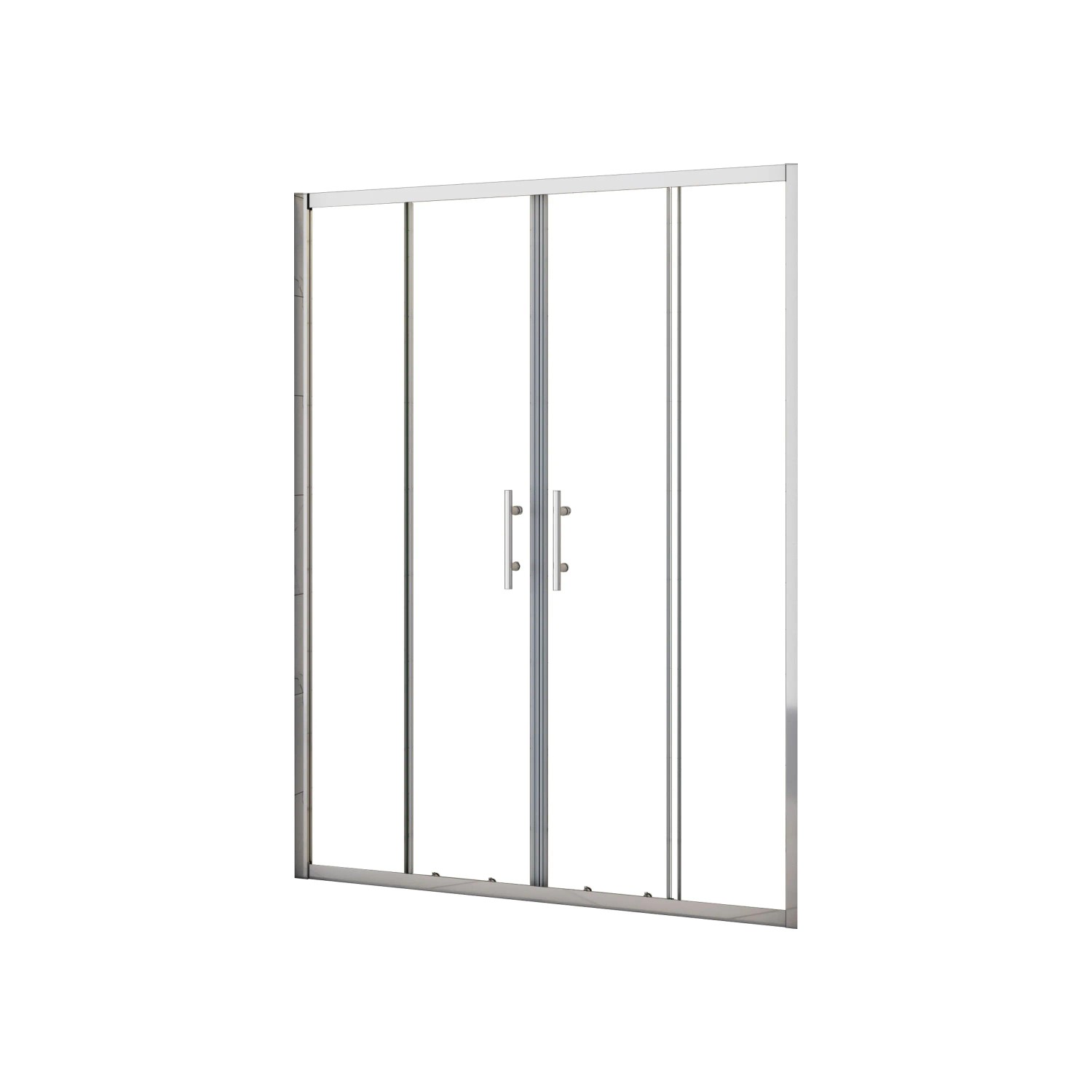 AICA Duschkabinen 140x190cm Nischentür Duschabtrennung Schiebetür ESG Siche günstig online kaufen