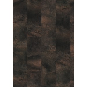 Egger Designboden Aquadura+ Titanit Anthrazit, wasserfester Vinylboden in dunklem Sandstein-Design.